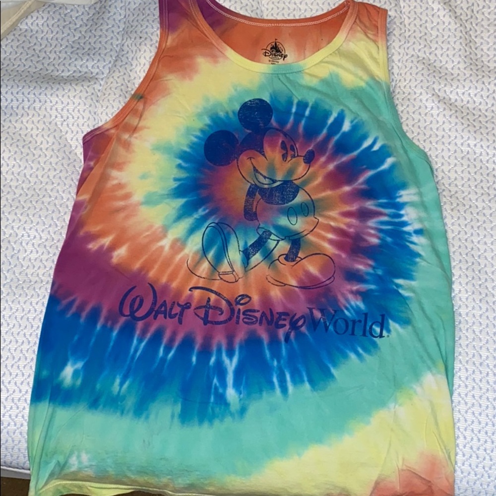 Tye dye Disney tank top